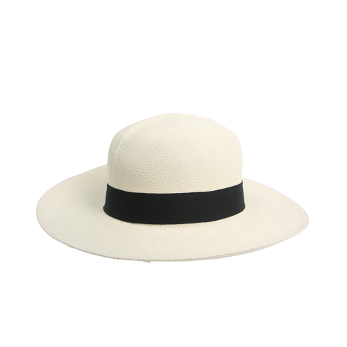 Handcrafted White Ecuadorian Natural Straw Paja Toquilla Panama Hat - Unisex - Picture 8 of 8