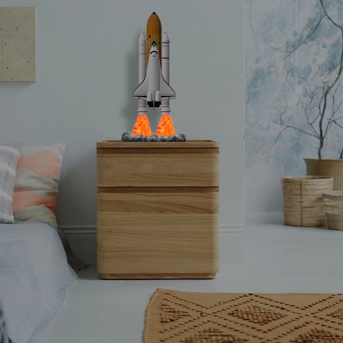 Space Shuttle FILE STL for all 3D printer on platform and take-off phase lamp - 第 2/12 張圖片