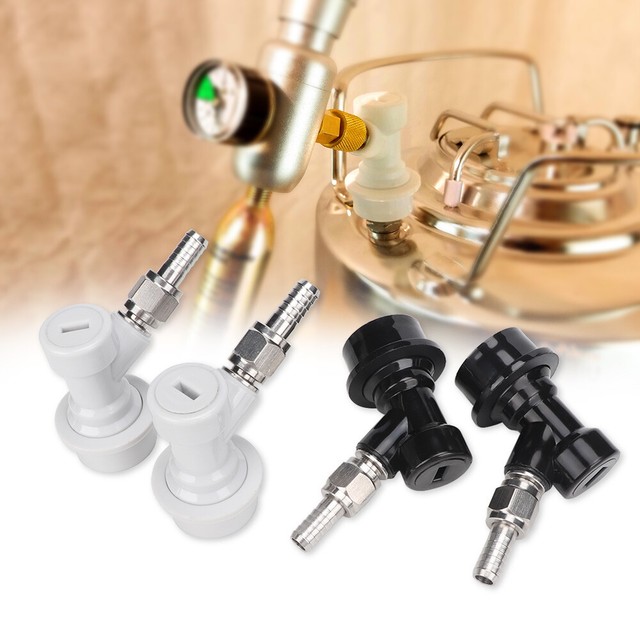 4Pcs Threaded Ball Lock Corny Keg Connector Coupler Home Brewing Beer