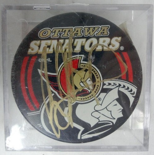 NHL National Hockey League Ottawa Senators #14 Radek Bonk Autographed Puck! - Picture 4 of 9