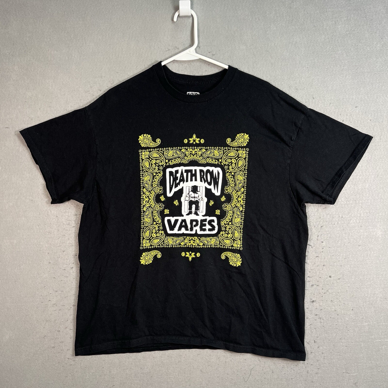 FILA T shirt Death Row Vapes Snoop Dogg adulto XL nero rap rapper uomo