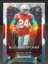 SHAUN WADE '21 PRIZM DRAFT ALL-AMERICAN SILVER PRIZM ROOKIE PATRIOTS BUCKEYES G2
