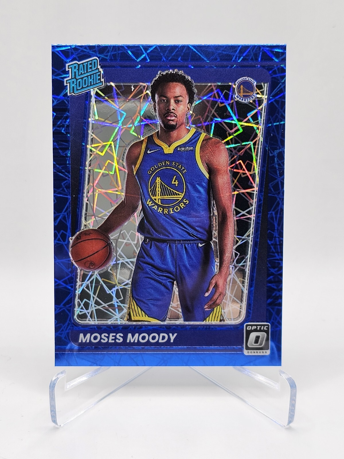 2021-22 Donruss Optic Blue Velocity #184 Moses Moody RR RC