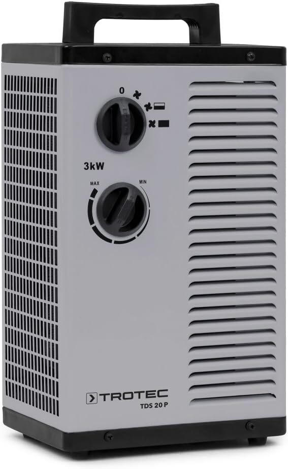 TROTEC TDS 20 P - Riscaldatore elettrico in ceramica, termostato integrato,...