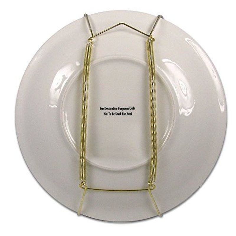 Creative Hobbies Deluxe Plate Display Hangers - Spring Style for 5-7 Gold 