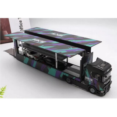 KengFai 1/64 Scania V8 730S 4X2 Truck with Trailer HKS Diecast Car
