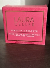 New! Laura Geller Party In A Palette Home For The Holidays Set of 4 Palettes NIB