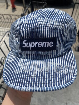 帽子 Supreme Denim Camp Cap Supreme Denim Camp Cap Strip (SS24) | eBay