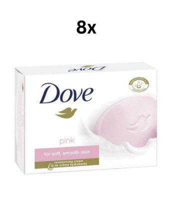 Dove Beauty Cream bar - Pink - Vegetaian 0% sulfate SLES - 8X100g