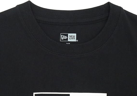 Tシャツ・カットソー New Era LIGHTERA Basic Box T-Shirt Black New Era Kids BoxLogo Short Sleeve T-Shirt Black M Length