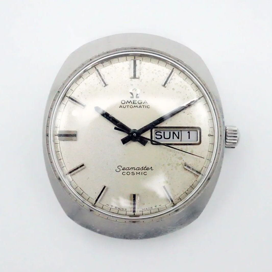 Omega Seamaster Cosmic Vintage Day Date Silver Round Omega Seamaster Cosmic Vintage Day Date Silver Round
