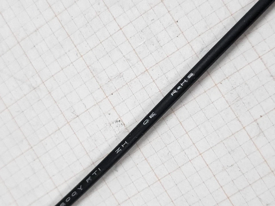 Cable de conexión de cobre estañado Hueson #12awg Enviro-Wire mPPE 600 V negro/25 pies Foto 4 de 4