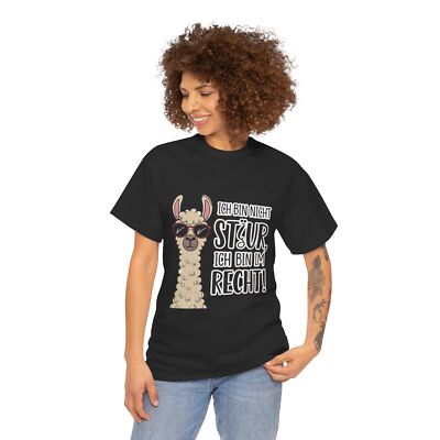 Ich Bin Nicht Stur Funny Llama T-Shirt   German Humor Design