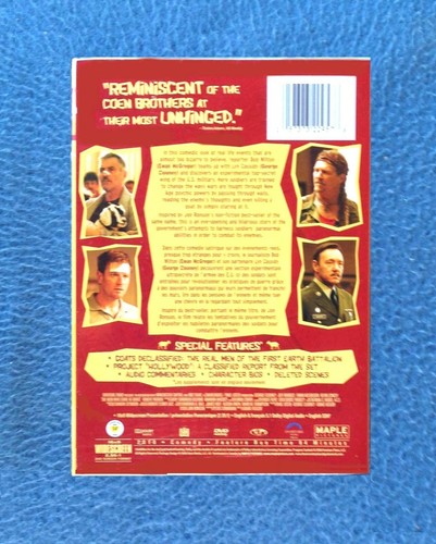 BRAND NEW DVD THE MEN WHO STARE AT GOATS STARS GEORGE CLOONEY AND JEFF BRIDGES - Imagen 2 de 2