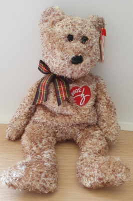 Beanie Baby 2002 Signature Bear Teddy Original Etikett Top Zustand