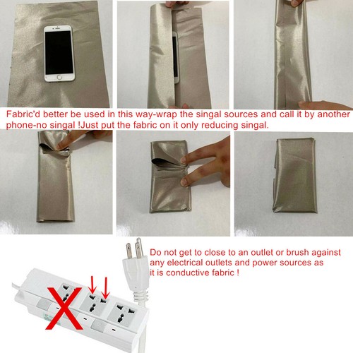 LF/RF/EMF/EMI Blocking Soft CU Fabric Conductive Electricity Radiation Shielding - Picture 5 of 6