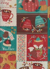 Fall Tablecloth Vinyl Flannel Backed Gnome Autumn Pumpkin Plastic Indoor Outdoor
