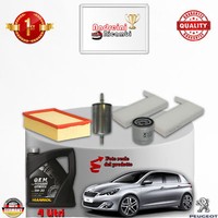 Inspektionskit Filter + ÖL Peugeot 308 II 1.2 Vti 60KW 82CV Von 2014->