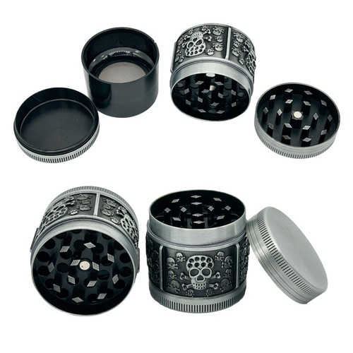 40mm Skeleton Style Smoke Grinder 4-Layer Metal Herb Grinder Kitchen Tool - Picture 7 of 7