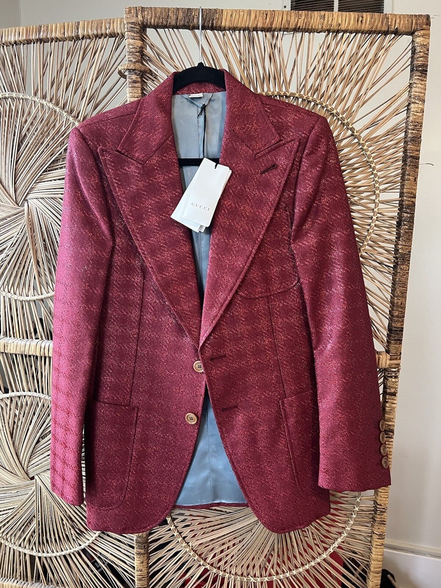 GUCCI★素敵！BOXY PINK TEXTURED WOOL TWEED BUTTON JACKET Gucci | Jackets & Coats | Gucci Grosgraintrimmed Cady Blazer