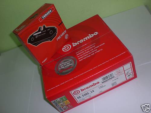 KIT DISCHI FRENO BREMBO PASTIGLIE FERODO ALFA ROMEO 147 - Foto 1 di 1