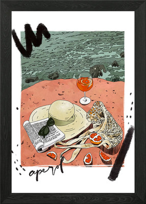Aperol Spritz gerahmtes Wandbild Poster Leinwanddruck Bild
