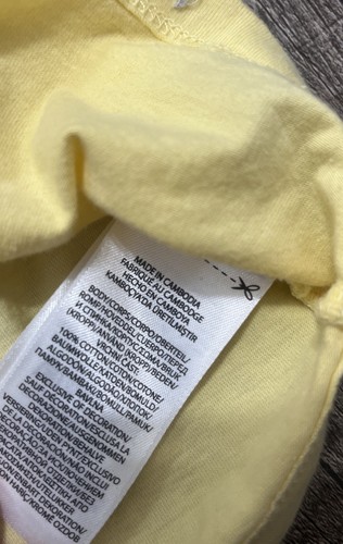POLO RALPH LAUREN Girl's Small 7 Patchwork Coat Bear Yellow T-Shirt - Picture 3 of 6