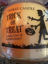 RARE TRICK OR TREAT Swirl Halloween Yankee Candle!  ONLY new 1 on eBay!