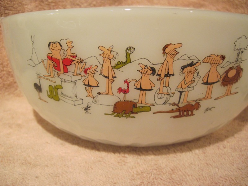 Character Fire King "BC" Comic Set of Bowls - Jonny Heart