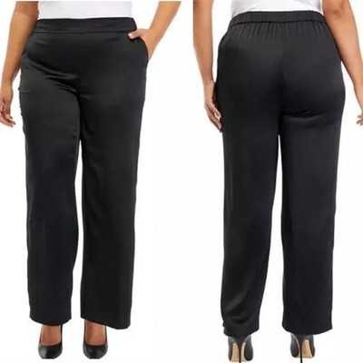 The Limited Plus Sz 4x Satin Wide Leg Pants Holiday Party Event New Year