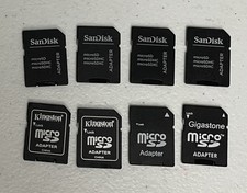 8 Gigastone Kingstone San Disk Adapters Micro SD Lot