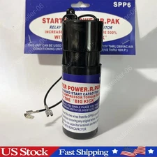 SPP6 Hard Start Kit Capacitor Relay 1/2HP-10HP Increases Torque 500% 