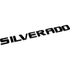 Silverado 1-Piece Badge Emblems in Chrome Shiny Glossy Finish for 2007-2018
