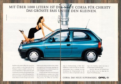 Opel Corsa B - Reklame Werbeanzeige Original-Werbung 1993 (1)