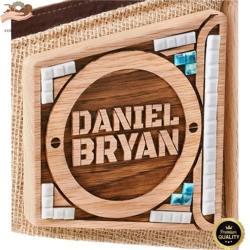 DANIEL BRYAN WOODEN ECO FRIENDLY REPLICA CHAMPIONSHIP WRESTLING BELT ADULT SIZE - Picture 5 of 6