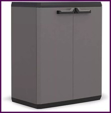 Keter Garden Storage Tools Box Outdoor Garage- Water Resistant Plastic cabinet