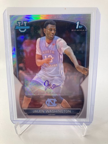 492 TOPPS U BOWMAN BASKETBALL 23/24 JALEN WASHINGTON 1ST BOWMAN AUTO 283/499.