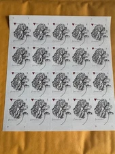 WEDDING VINTAGE ROSE Sheet of 20 Forever Stamps MNH #4959 INVITATIONS 2015