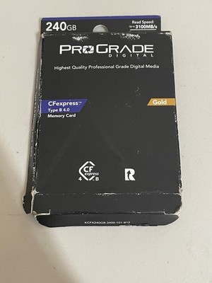 ProGrade Digital CFexpress 2.0 Type B 240GB Memory Card 3100mb/s Read Speed