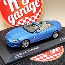 MINICHAMPS 1/43 Jaguar XK Convertible 2006 light blue metallic 400130530