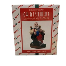 House of Lloyd Christmas Around The World Coffee Break Claus Incense Burner NEW