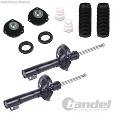 2 GAS STOßDÄMPFER 55mm + DOMLAGER VORNE für VW GOLF 5+6 PASSAT TOURAN SEAT SKODA