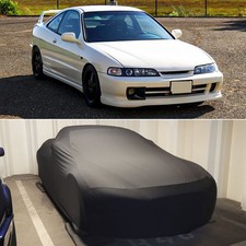 Car Cover Indoor Stain Stretch Dust-proof Custom Black For Acura Integra Type R