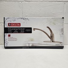 Delta Foundations Single-Handle Standard Kitchen Faucet Stainless B1310LF-SS.