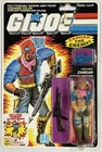 Vintage 1985 G.I. GI Joe Cobra Zandar Action Figure On Card Zartan’s Brother NIP