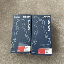2 x LINIAN 1LCR682 Fire Clip Double 6-8mm Red 100-Pack  e15 200 total 