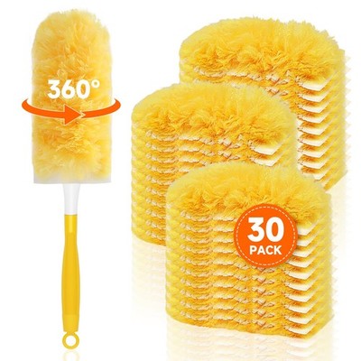 SetSail 30 Count Duster Refills for Swiffer with 1 Handle Orange