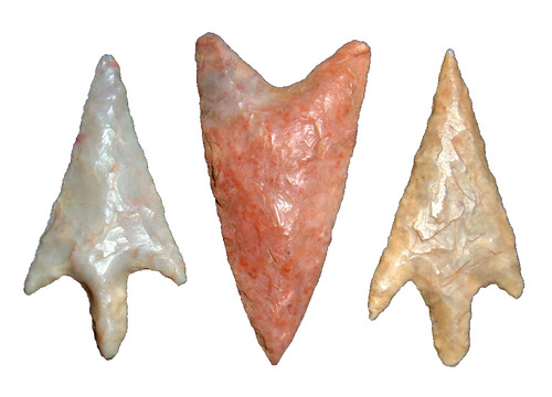 (3) Choice Colorful African Neolithic Points, Arrowheads (3.5K - 6K Years) YZ-19