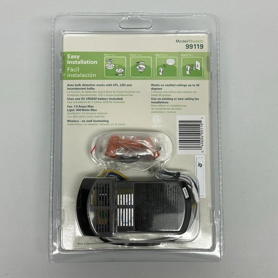 New Hunter 99119 Ceiling Fan and Light Universal Remote Control Sealed - Image 2 of 4