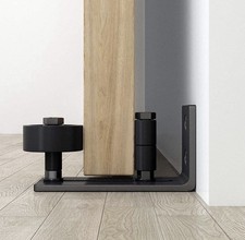 Sliding Barn Door Floor Guide Wall Mounted Hardware for Flush Bottom Adjustable
